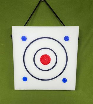 KNIFE THROWING TARGET - Double Sided - POLYETHYLENE - 14" x 14" x 2" Only $57.99 - #942